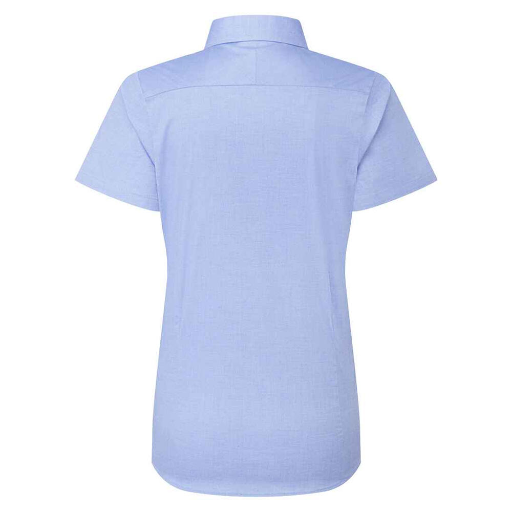 Camicia Formale Maniche Corte Donna Premier Supreme Blu Oxford 2/4