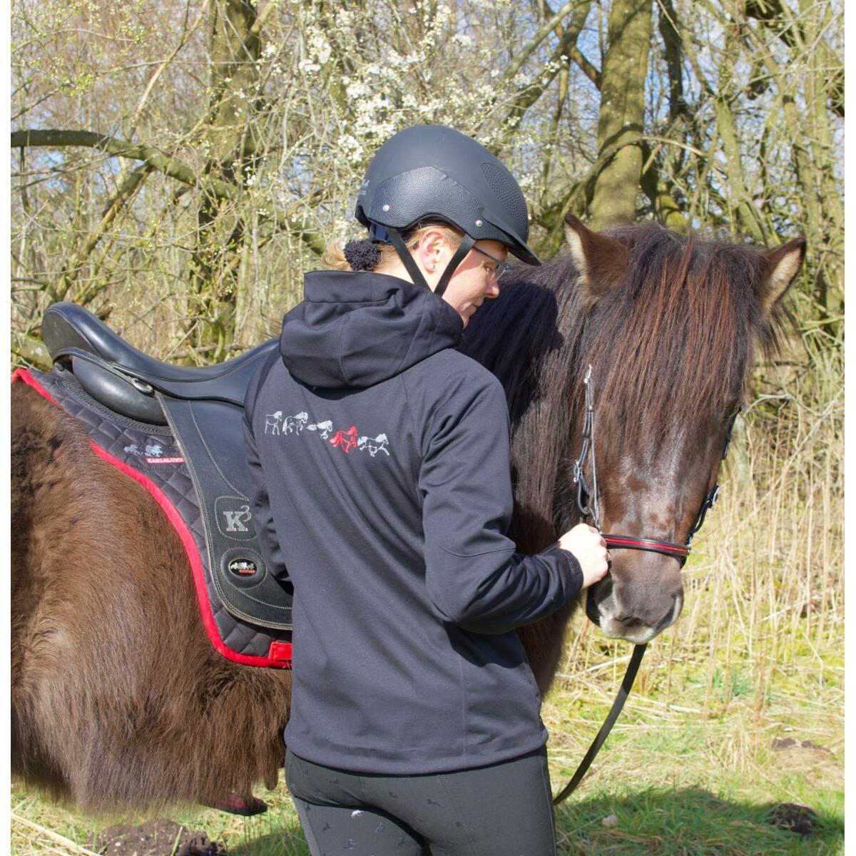 Waterproof riding jacket for women Karlslund Sleipnir 3/4