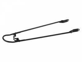 QT CYCLE TECH Matzwarte spatbordstang met bumper voor 28 inch fietsen