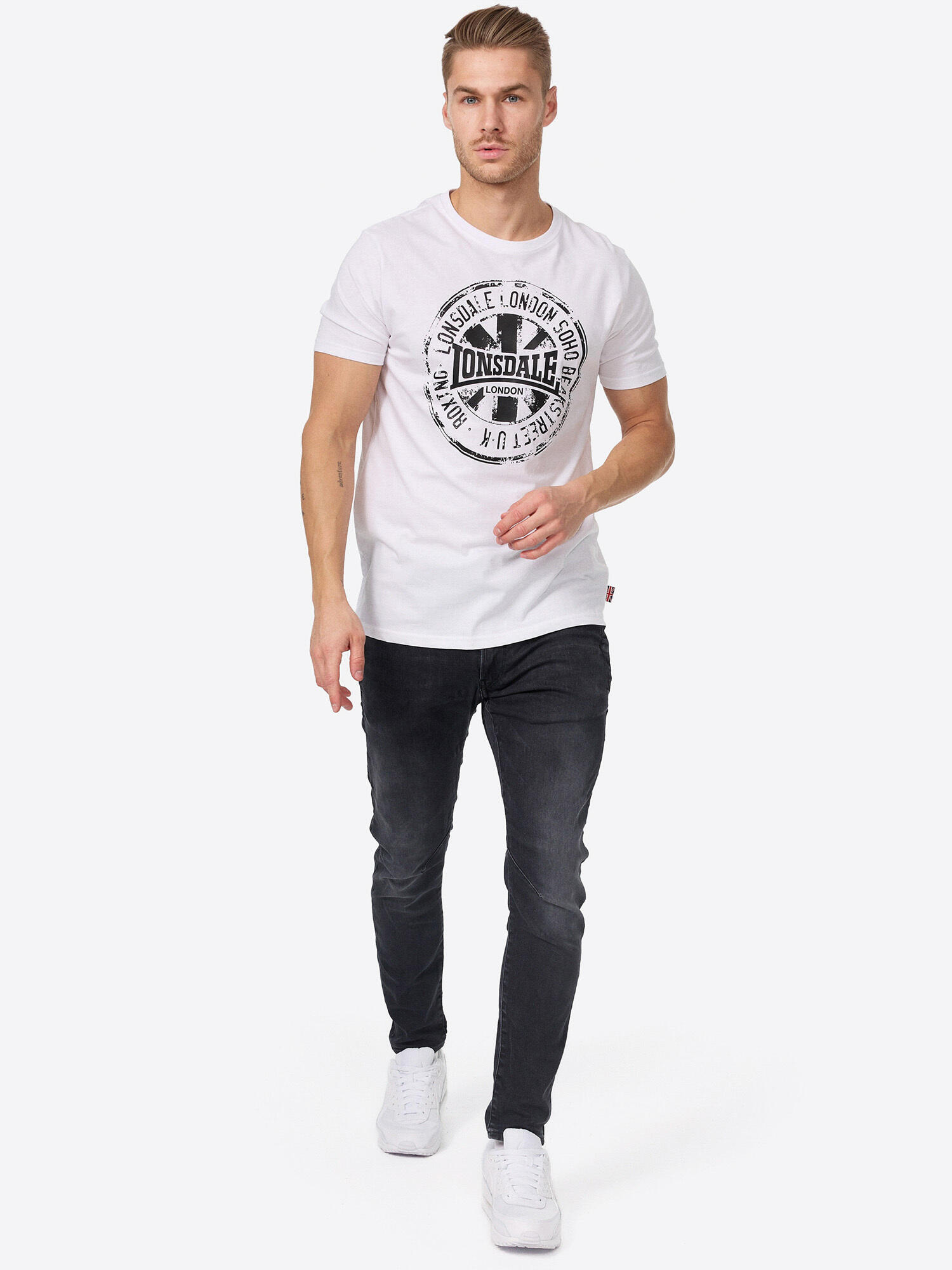 LONSDALE Heren-T-shirt, regular fit dubbelpak DILDAWN 2/6