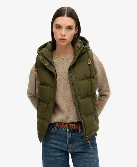 Chaleco acolchado con capucha Everest de SUPERDRY