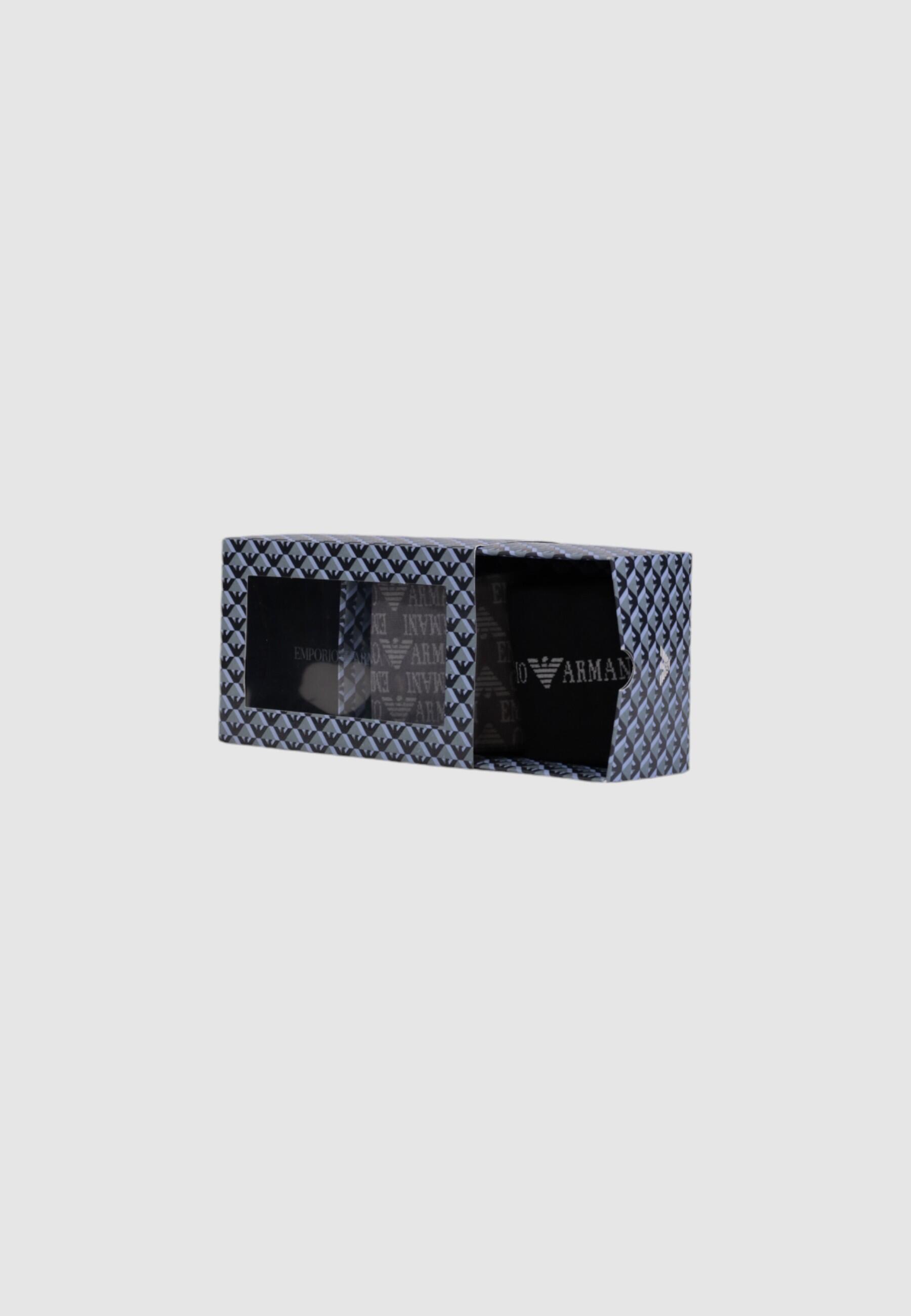 EMPORIO ARMANI CONNECTED Calzini Uomo T50-SOCKS SET Nero