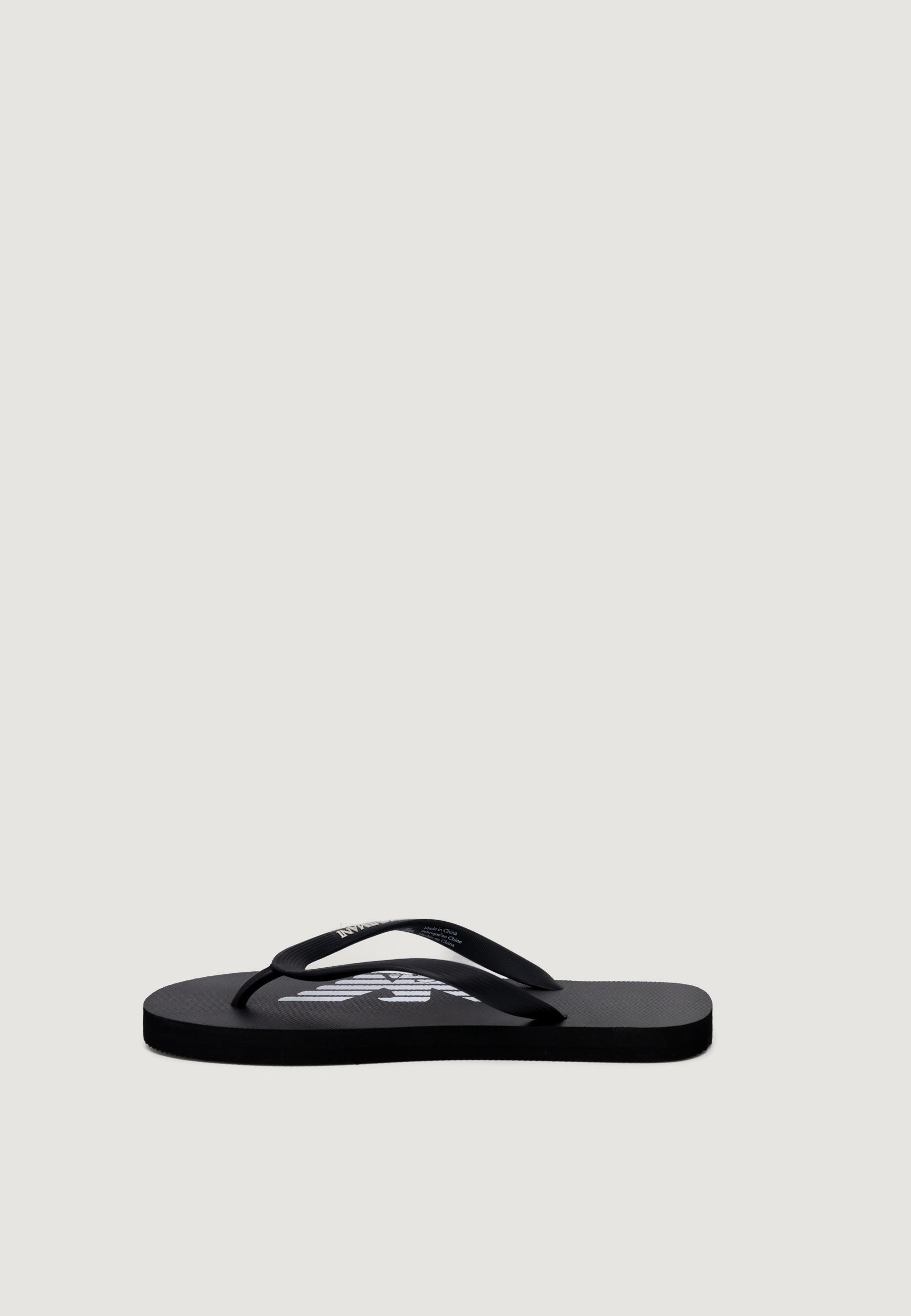 EMPORIO ARMANI CONNECTED Ciabatte Donna UNISEX swimwear Black-White