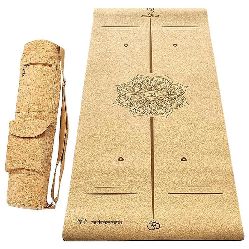Tapis d'exercice de yoga en matériau liège