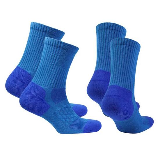 2 Paires Coolmax Chaussettes de Marche - Sans Coutures - Anti-ampoules - Ibex