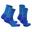 2 Paires Coolmax Chaussettes Marche - Sans Coutures Anti-ampoules - Bleu - Ibex