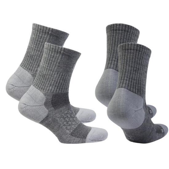 2 Paires Coolmax Chaussettes de Marche - Sans Coutures - Anti-ampoules - Ibex