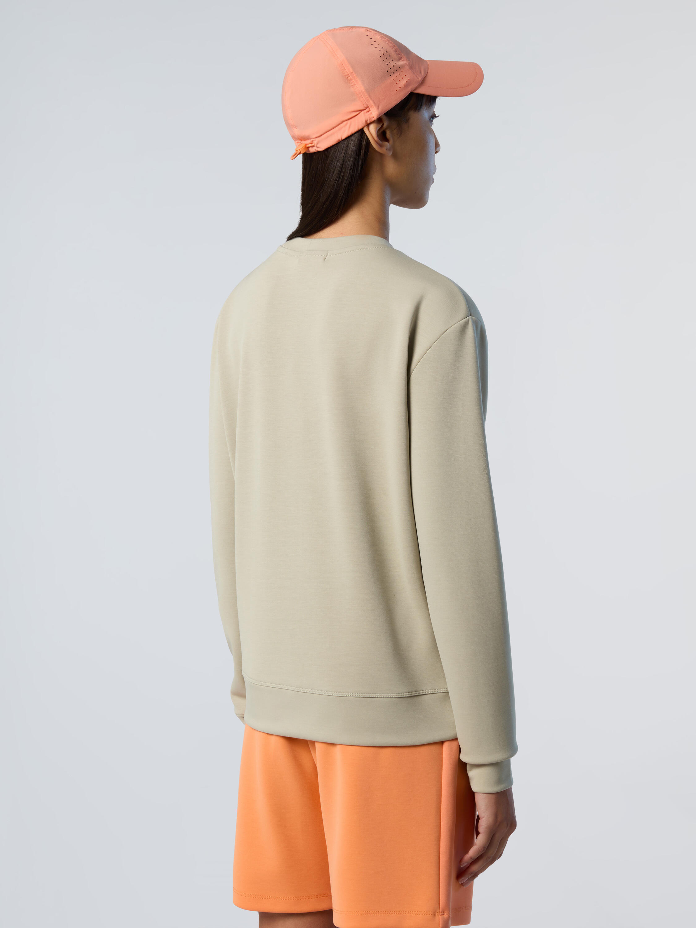 Sweat-shirt ras du cou modal pour femme 2/3