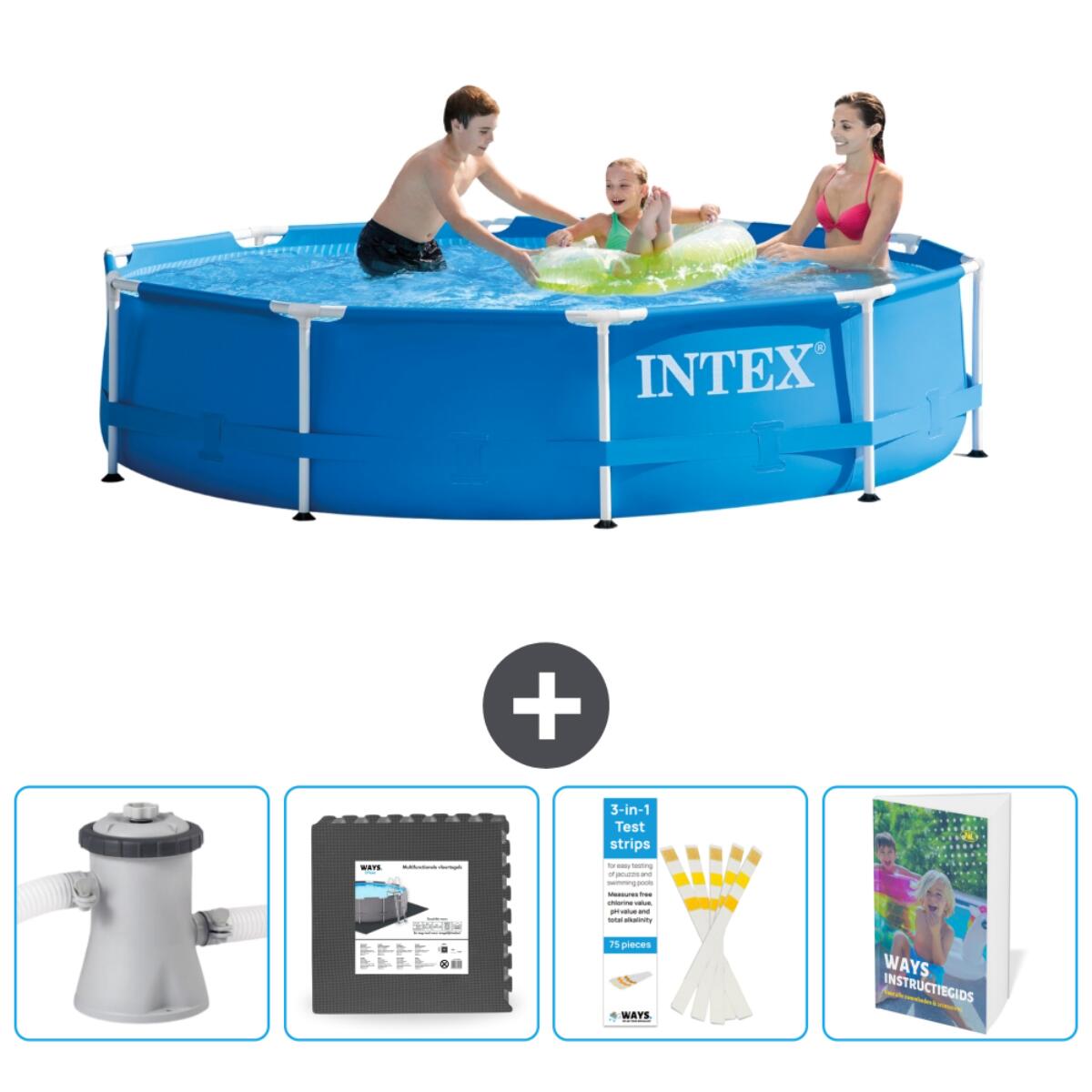 Piscine à cadre ronde - 305x76 cm + Accessoires CB115 1/5