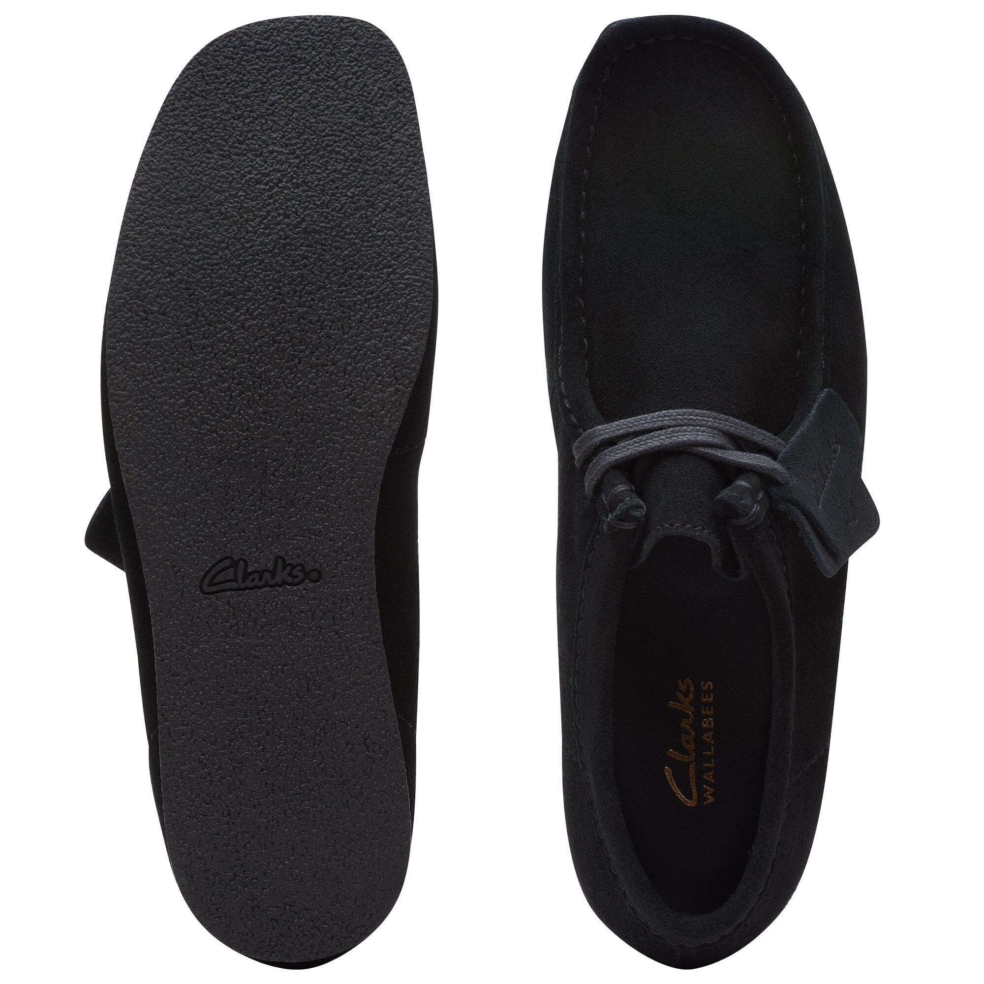 Scarpe Clarks Wallabee Evo Uomo in pelle scamosciata nera 4/5
