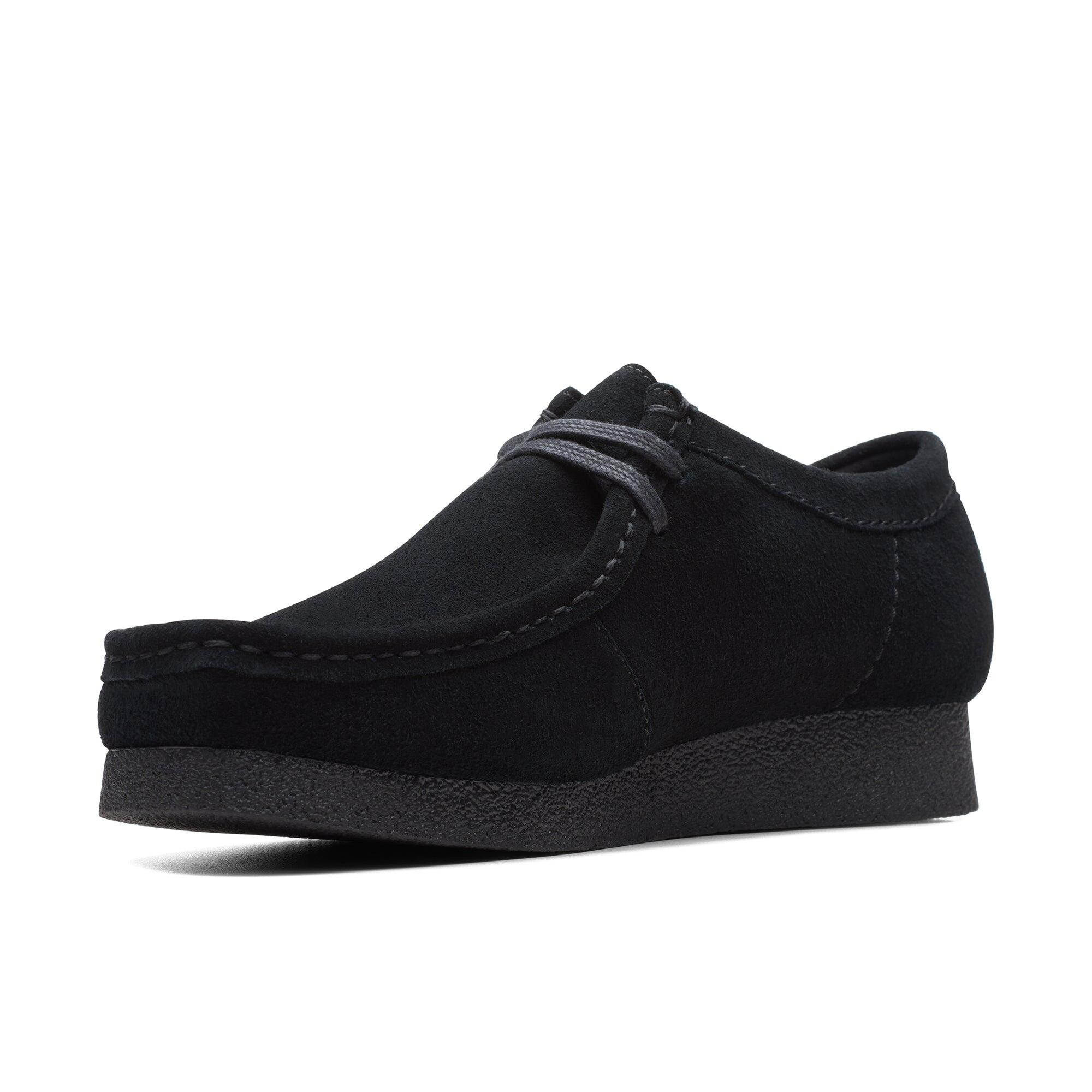 Scarpe Clarks Wallabee Evo Uomo in pelle scamosciata nera 3/5