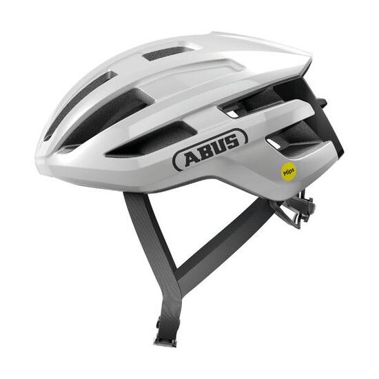 Casco ABUS PowerDome MIPS Shiny White M 54–58 cm
