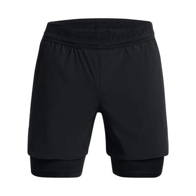 2-in-1 geweven shorts under armour peak