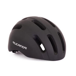 Rucanor City Flow Casque de vélo E-Bike Ajustable Noir Taille 55-58 cm (M)