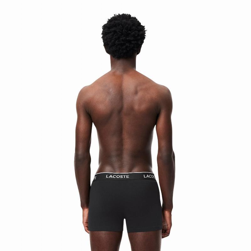 Pack de 3 Calzoncillos Lacoste Negros de Algodón Elástico 5/5