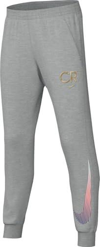 Giacca da Calcio in Pile Nike CR7 per Bambini in Grigio Fumo/Oro Metallizzato
