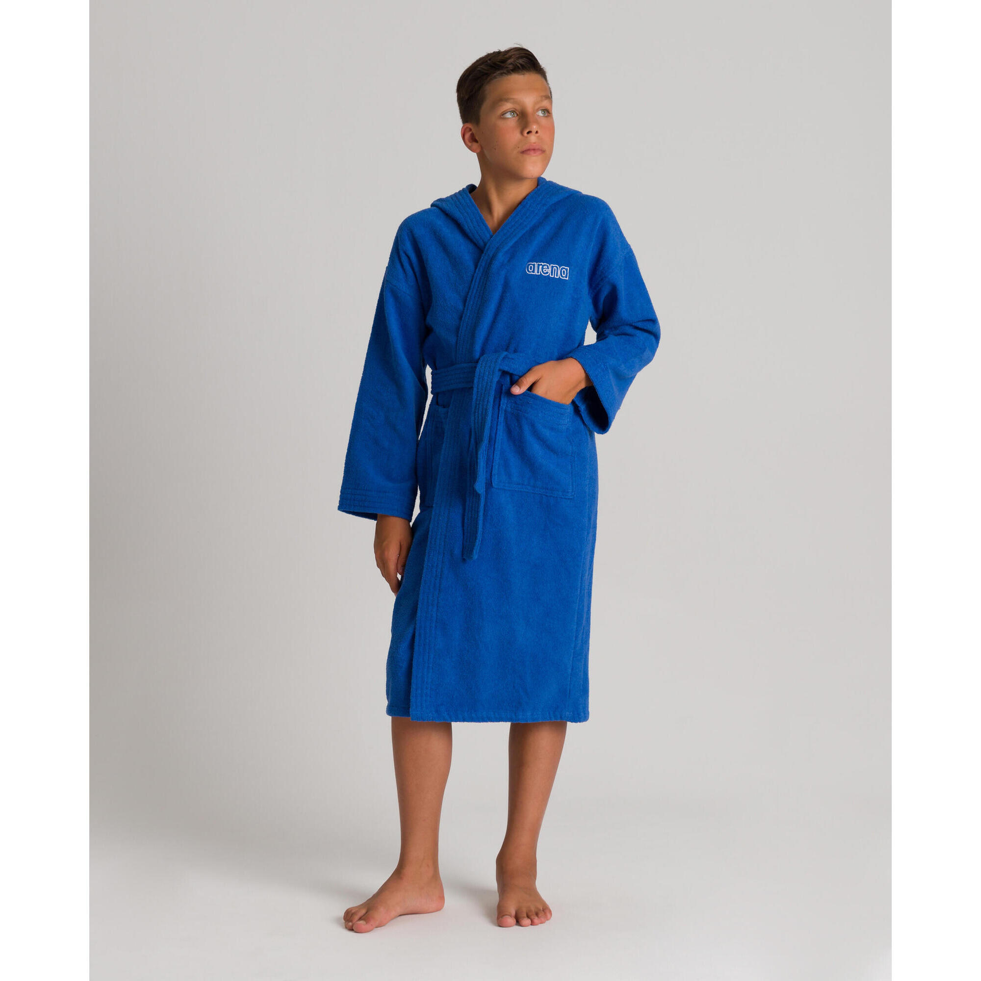 Arena - Peignoirs Unisexe Enfants  - Zeppelin Light - Peignoir De Bain - Bleu - 8-9 Ans - Decathlon