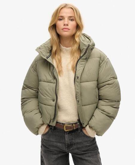 Kurze gesteppte Cocoon-Jacke von SUPERDRY