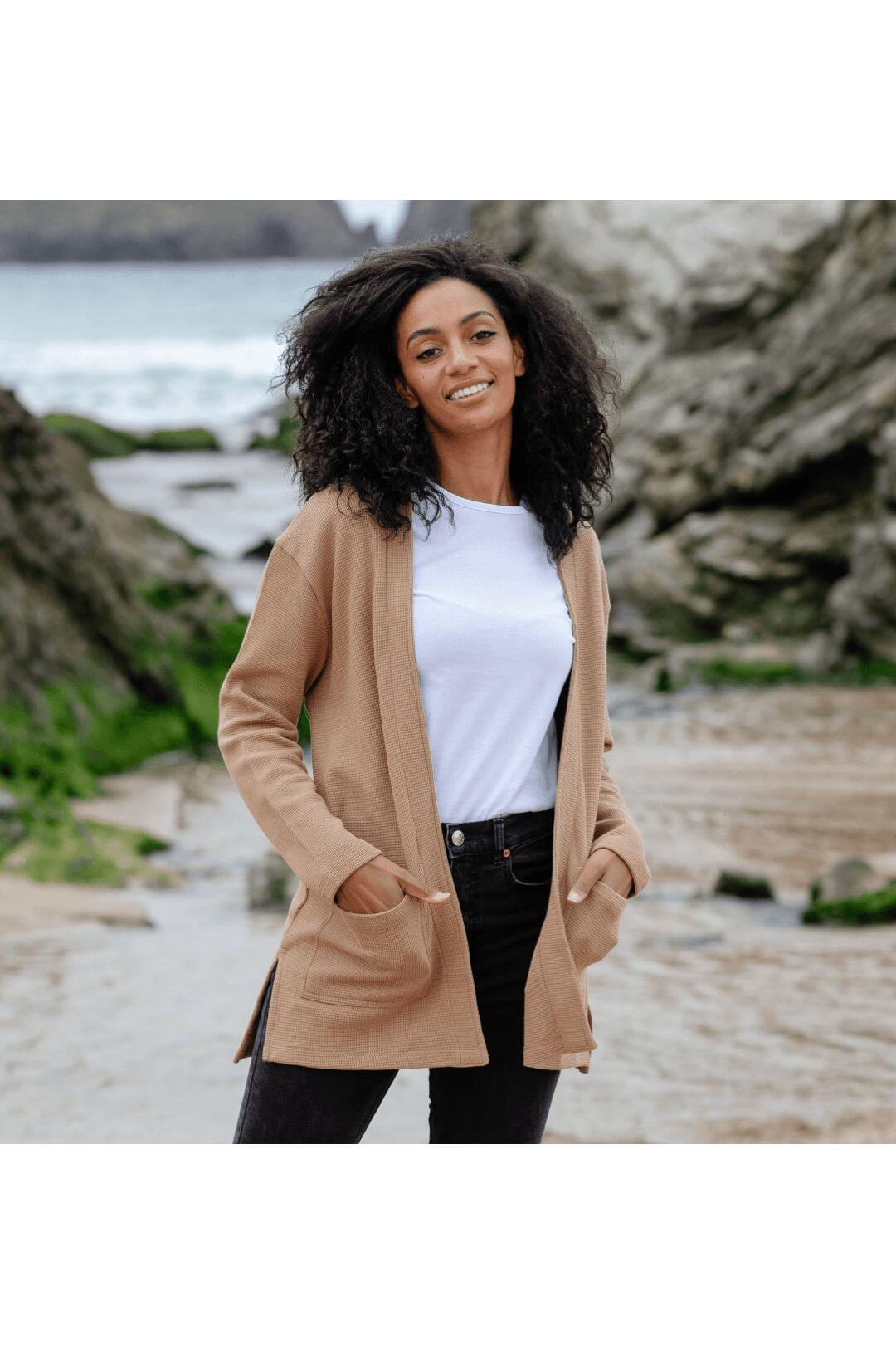 RAPANUI Waffle Knit Women's Cardigan