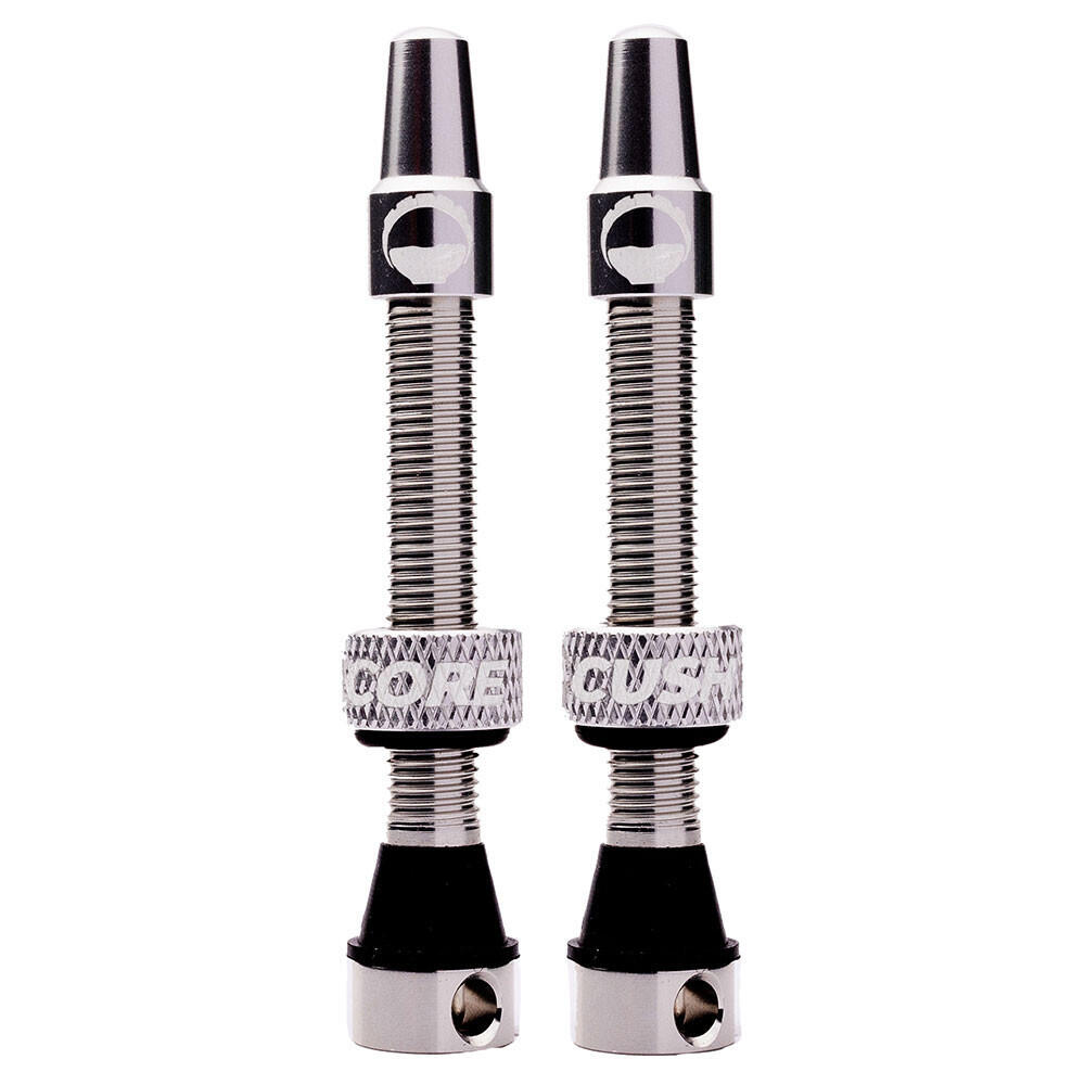 Cushcore Tubeless-Ventil – 55 mm (Paar) – Silber 2/2
