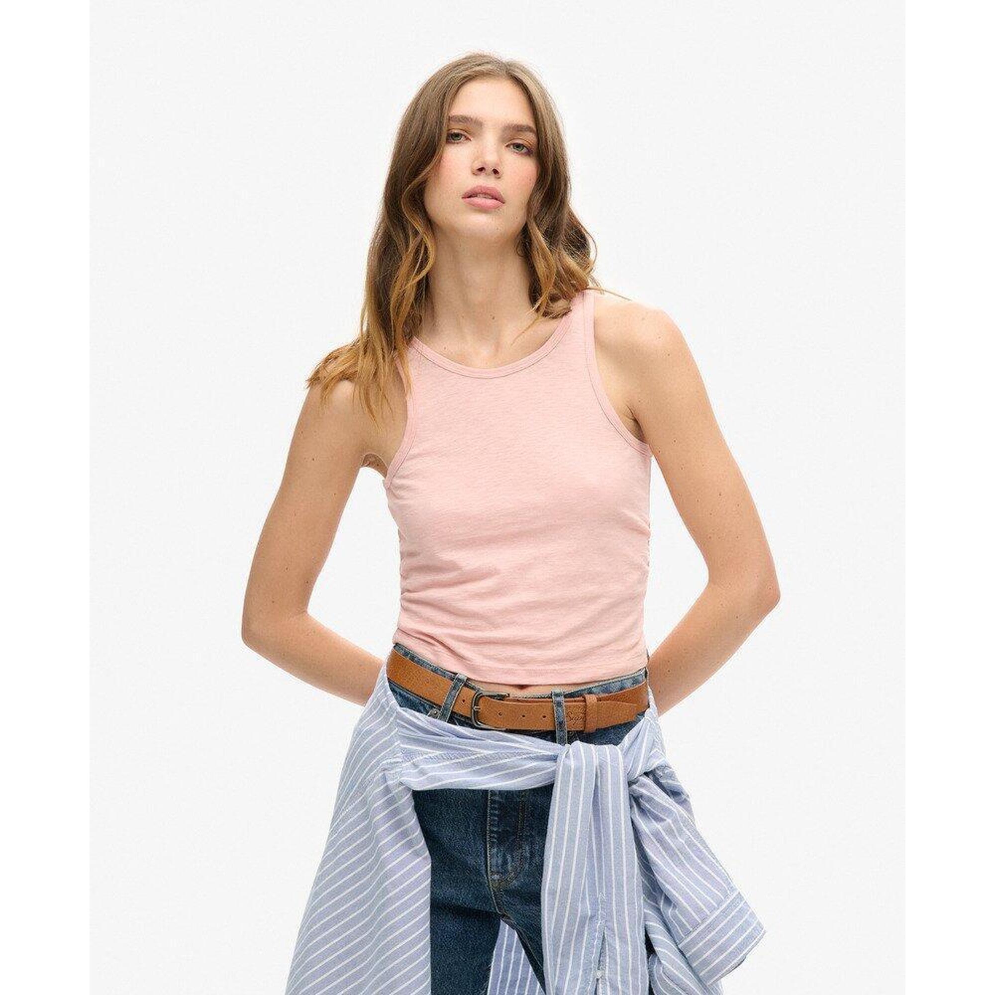 Superdry - Débardeur Froncé - Sous Pull - Rose - Decathlon