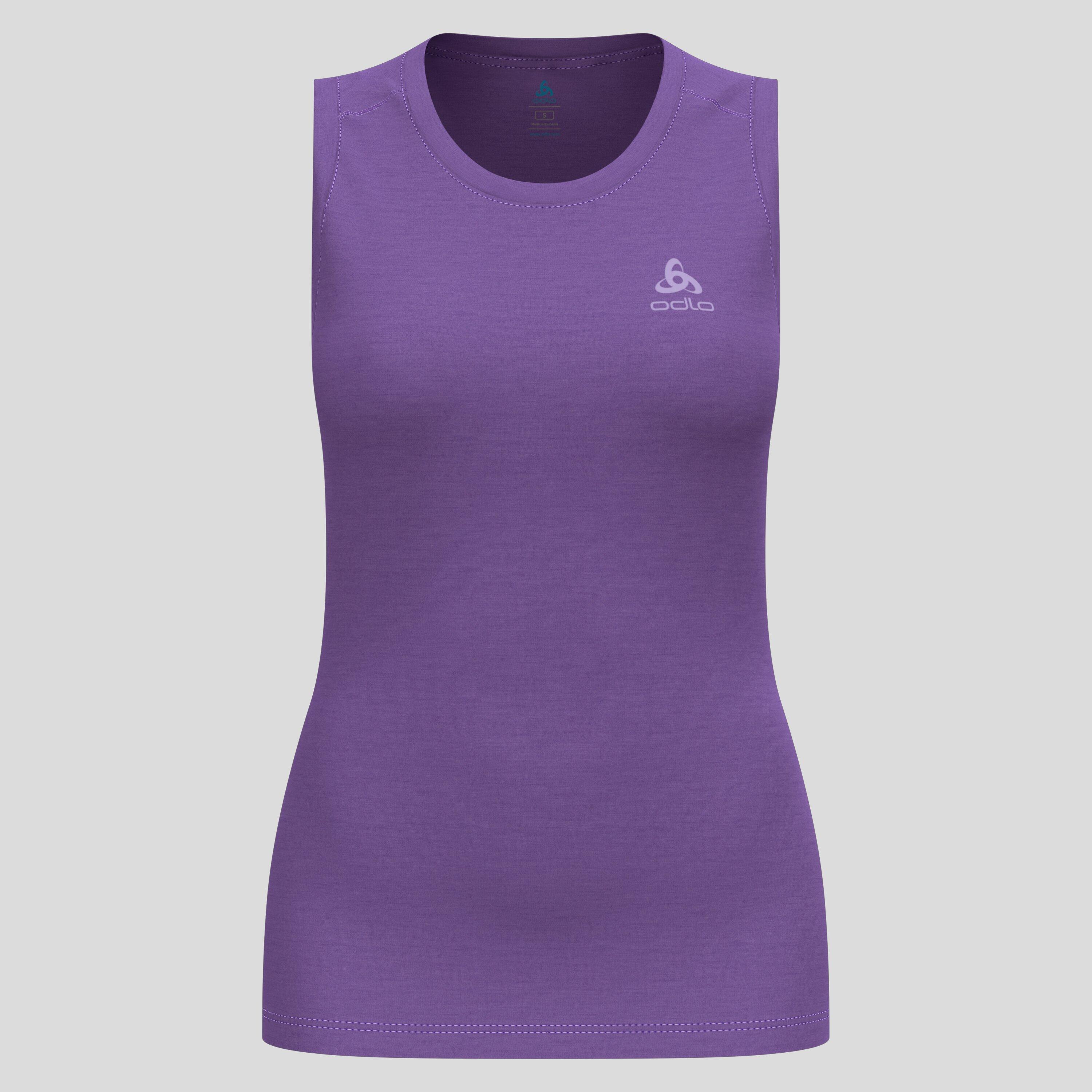 Odlo - Débardeur Technique À Col Rond En Laine Mérinos 160 Natural Odlo - Manche Amincissante - Noir|violet - S - Decathlon