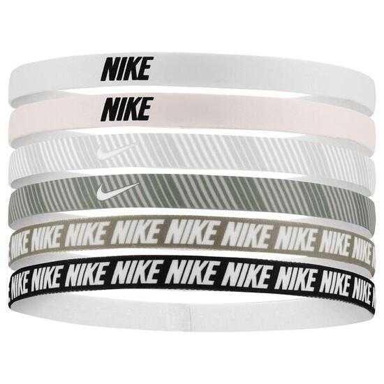 Cerchietto Per Capelli Stampato Misura Confezione 6 Nike Classic Bianco Rosa