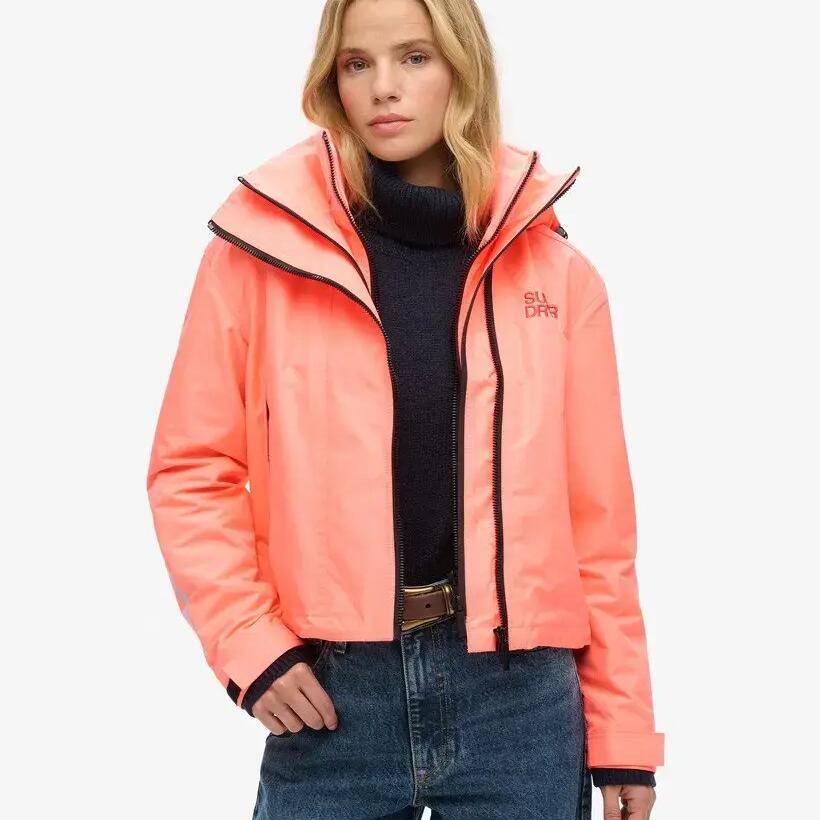 Embroidered hooded windbreaker for women Superdry SD