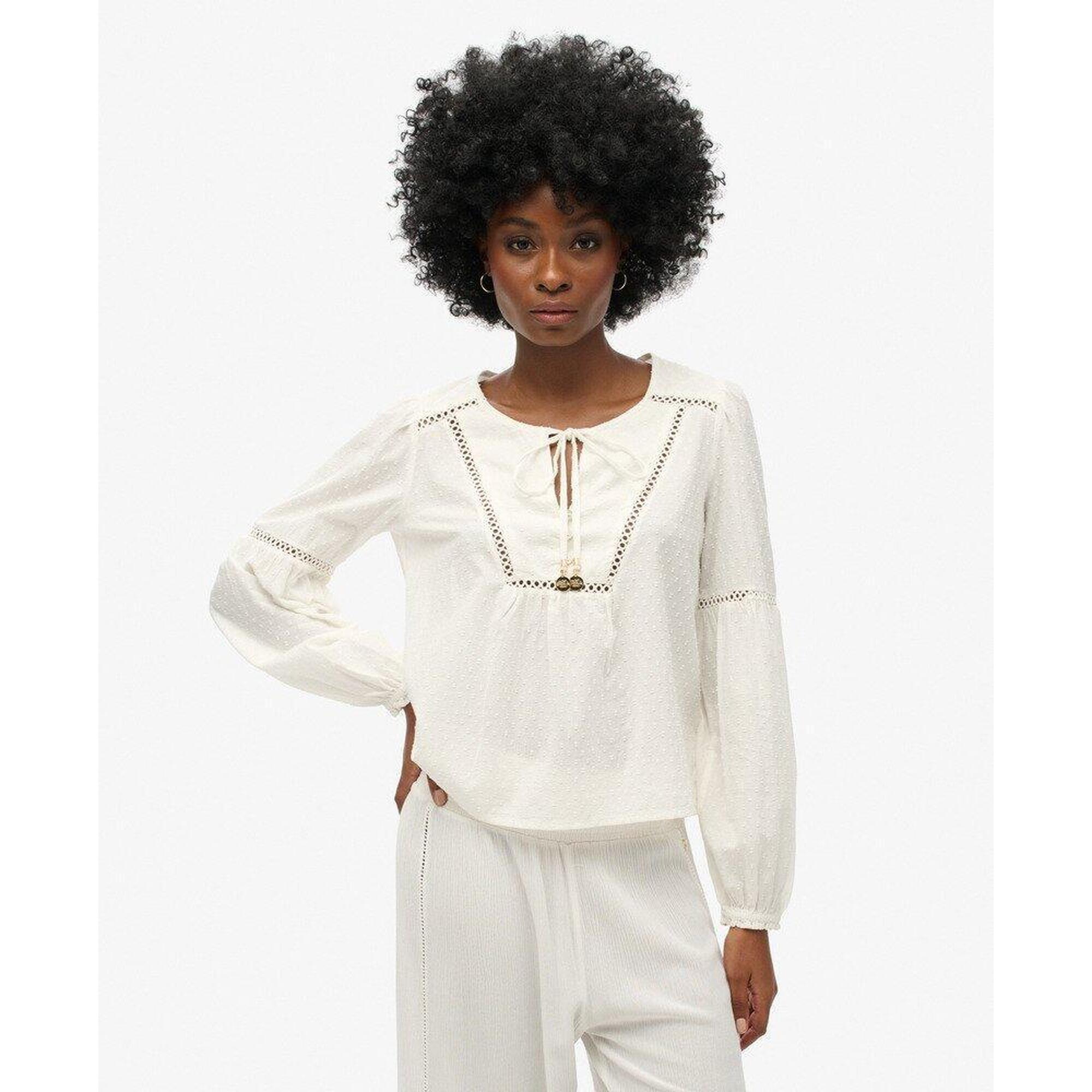 Superdry - Chemisier De Plage À Manches Longues Ibiza - Sous Pull - Blanc - Decathlon