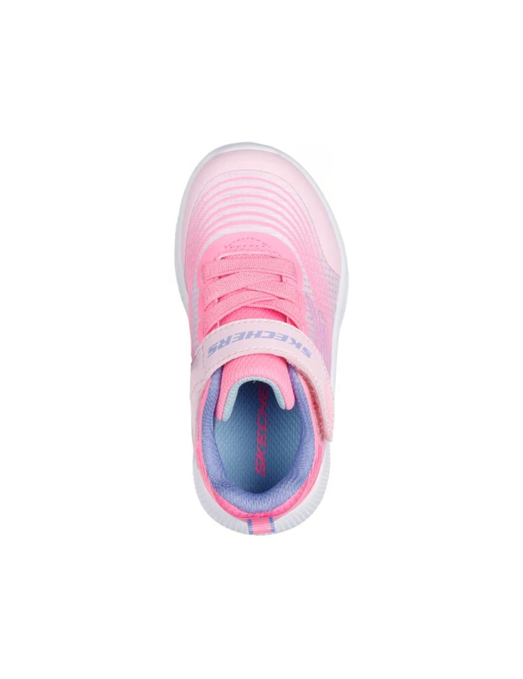 Baskets pour fille Skechers microspec advance Rose 4/6
