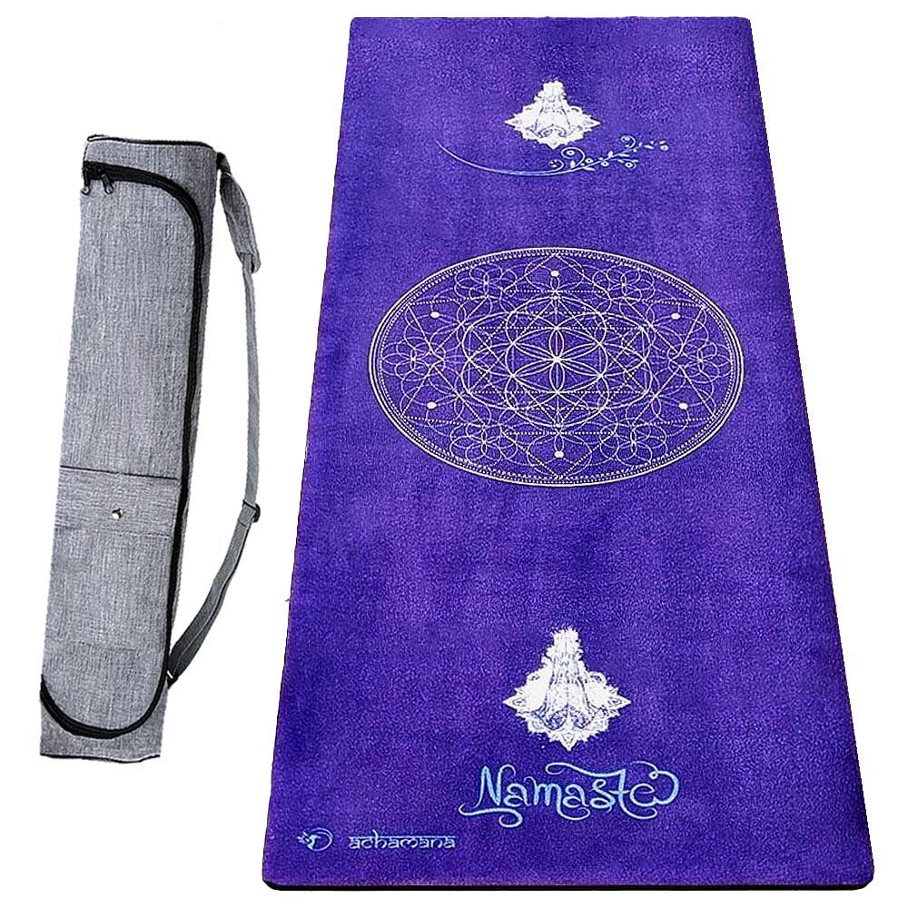 Achamana - Tapis De Yoga Hi-tech, 6mm + Sac Étanche - 3 Matériaux Pour Plus De Confort - Tapis De Yoga - Bleu - 183 Cm - Decathlon