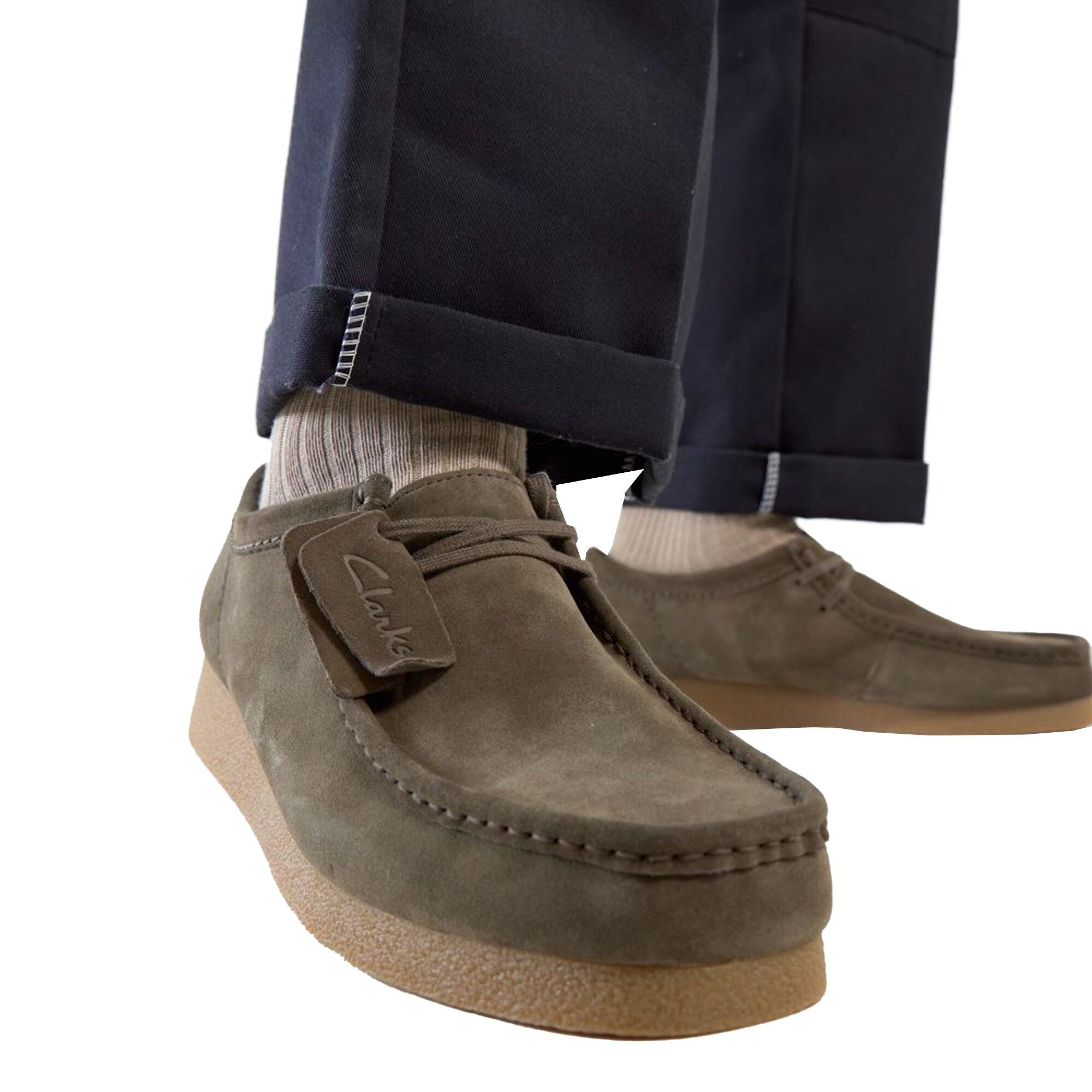 Zapatos Casual Hombre Clarks Wallabee Evo Verde 2/4