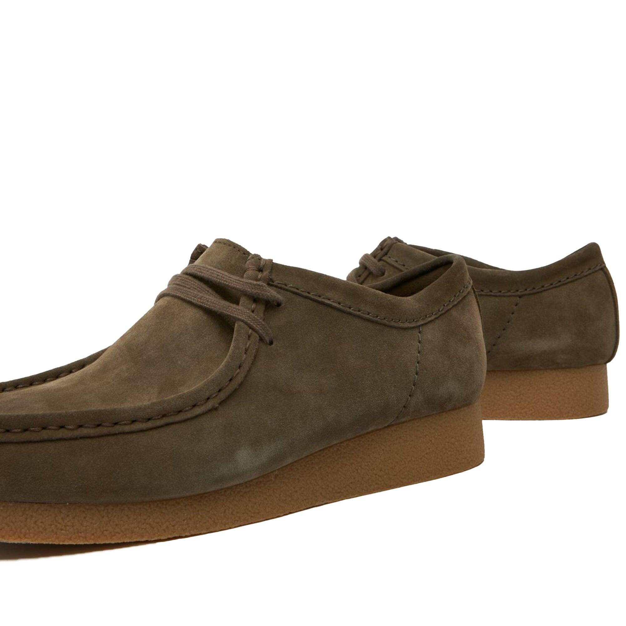 Zapatos Casual Hombre Clarks Wallabee Evo Verde 3/4