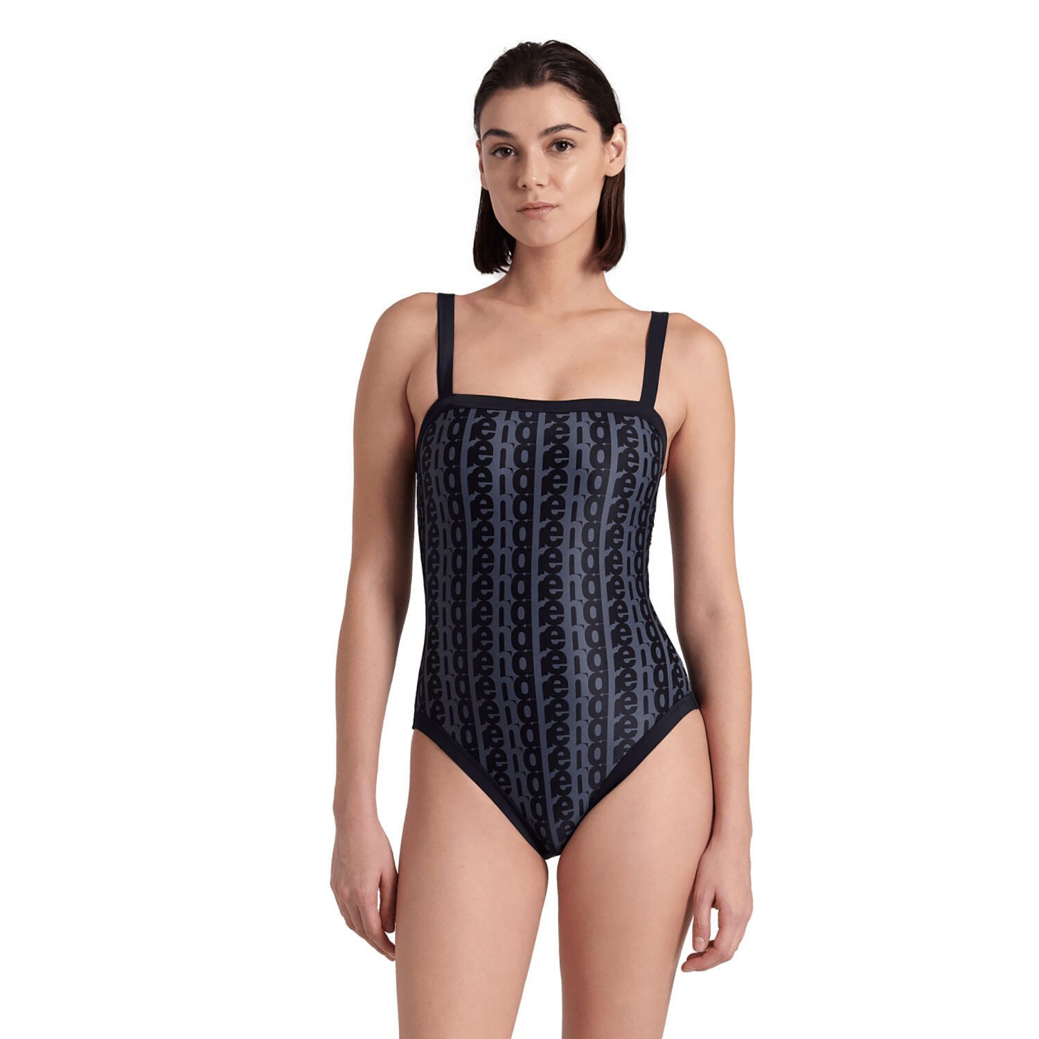 Strój kąpielowy damski treningowy Arena Women's Monogram Black