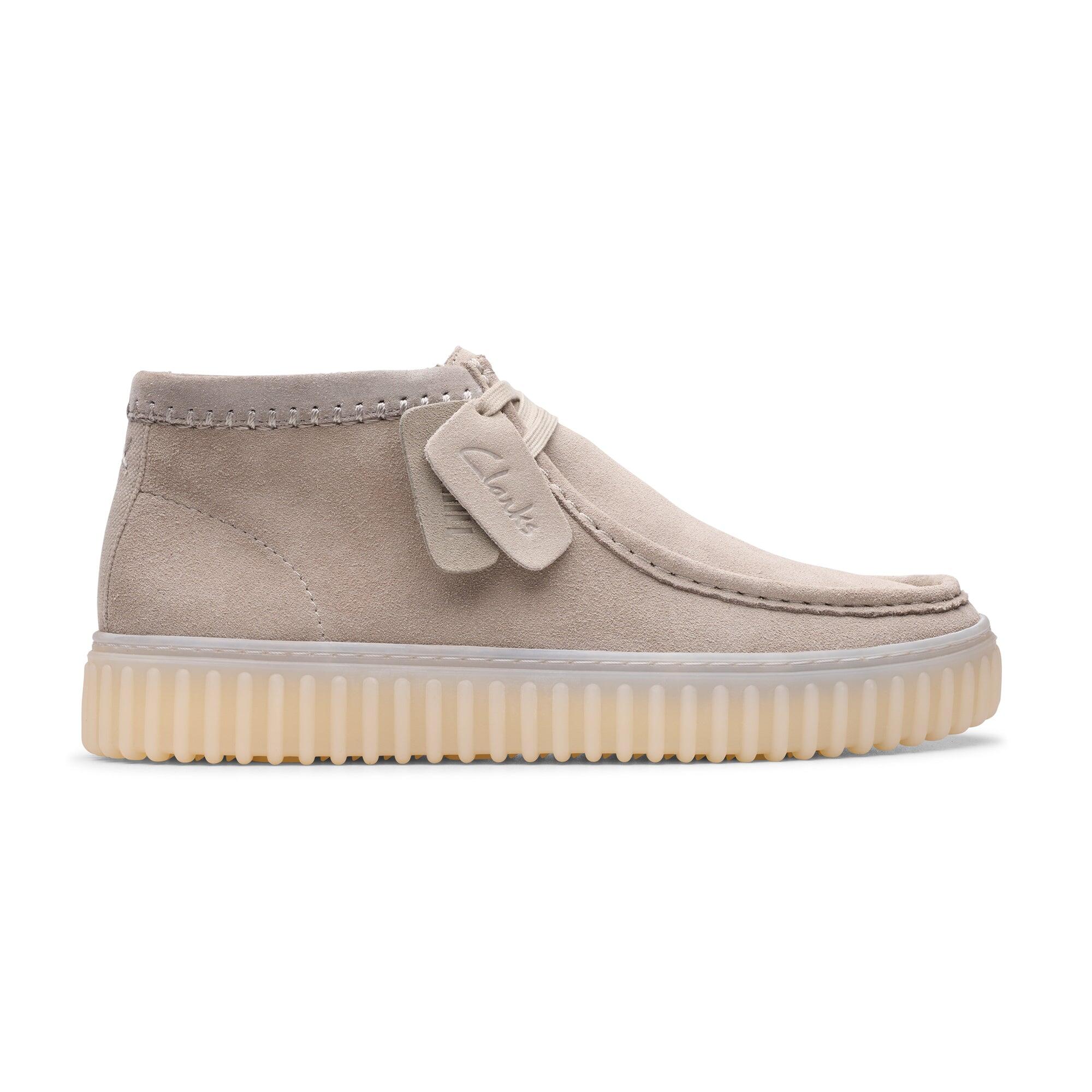 Torhill Hi Suede Boots Light Grey 1/5
