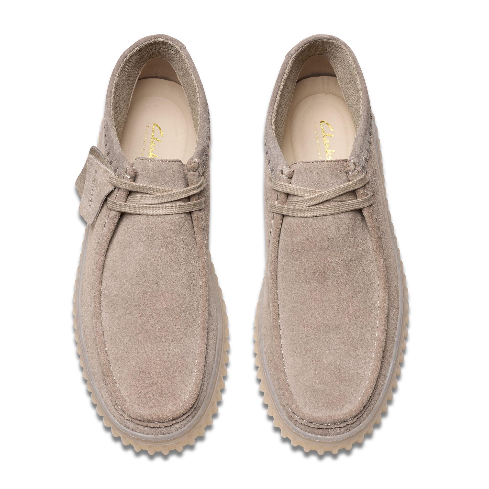 Torhill Hi Suede Boots Light Grey 4/5