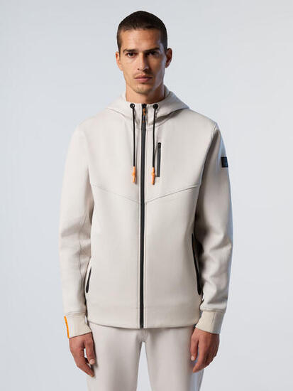 Felpa con cappuccio Interlock full-zip da uomo