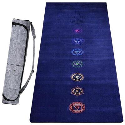 Yogamatte dick 6mm - hervorragende Dämpfung - 2 designs + Kork-Tasche