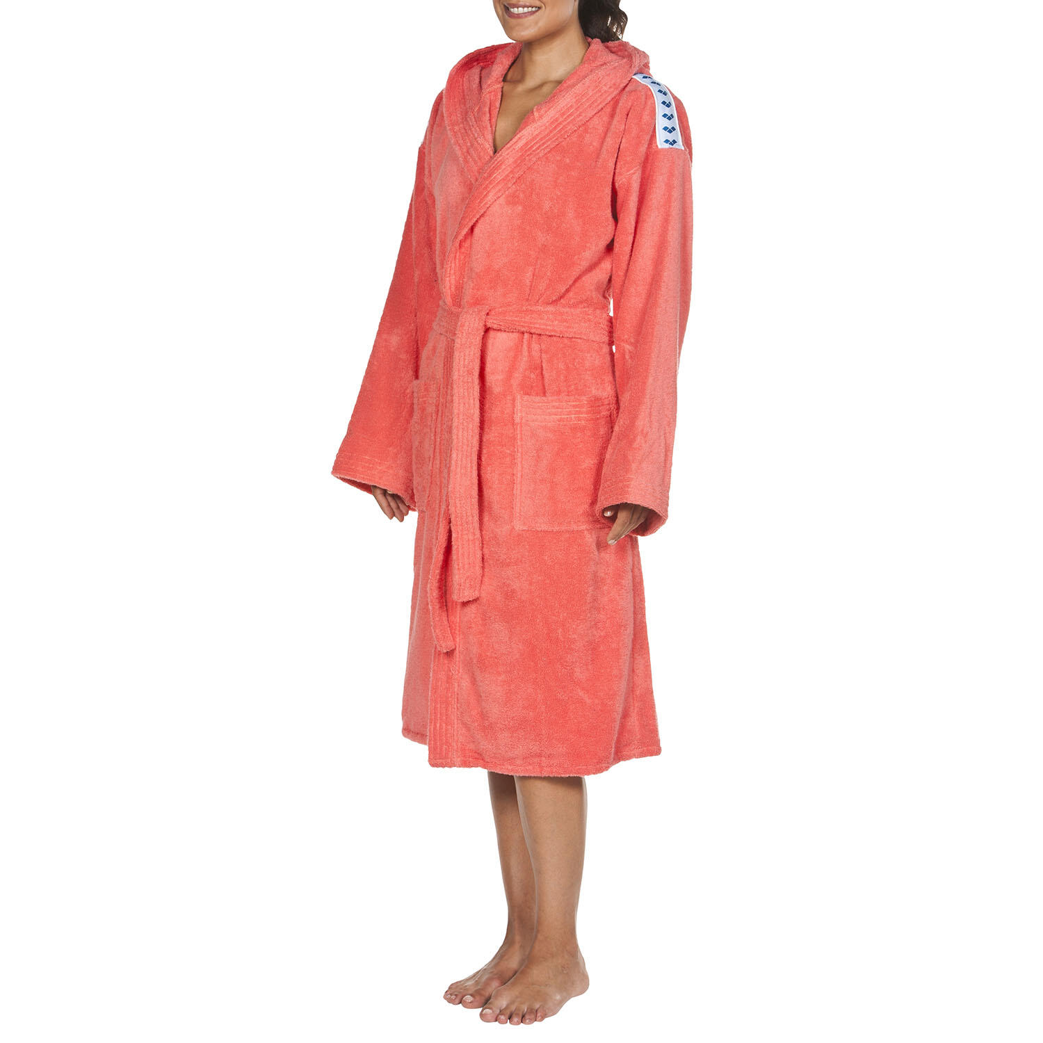 Arena - Peignoirs Unisexe Adulte - Core Soft Robe - Peignoir De Bain - Orange|rose - S - Decathlon