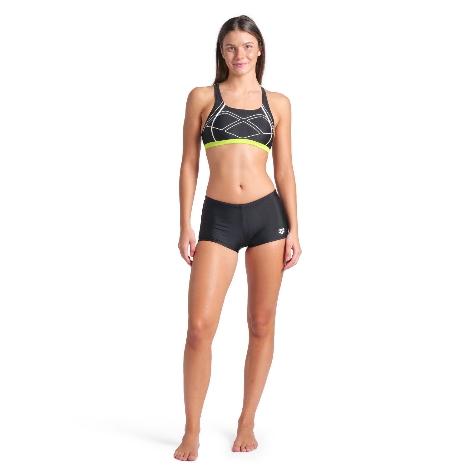 Costume da Bagno Donna 2 Pezzi Arena Graphic Nero 3/5