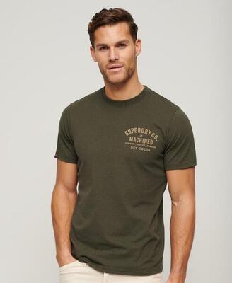 Grafisches T-Shirt aus Samt Workwear