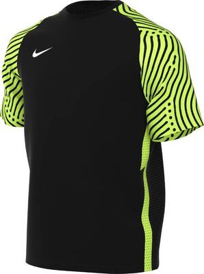 Nike strike ii jersey ss jeugd t-shirt, zwart/volt/wit