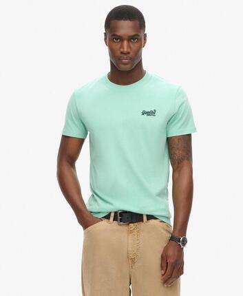 T-shirt Vert Homme Superdry Vintage LogoR6Ts