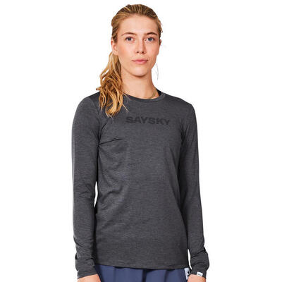 Dames t-shirt met lange mouwen saysky logo pace