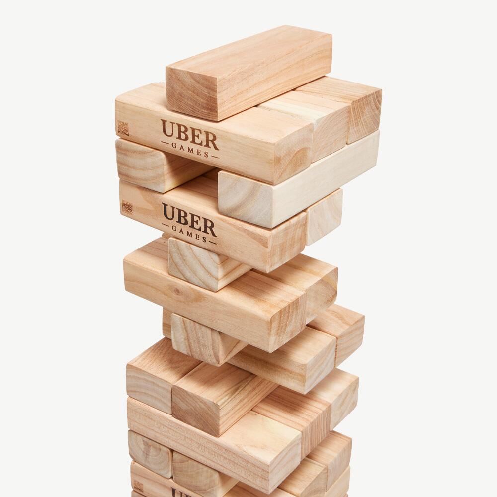 Hardhouten Stapeltoren - 50 KG - tot 200+ cm hoog - uit India - In luxe draagtas 4/6