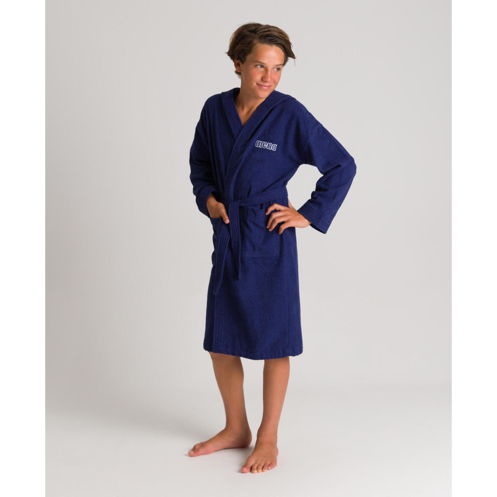 Arena - Peignoirs Unisexe Enfants  - Zeppelin Light - Peignoir De Bain - Bleu - 8-9 Ans - Decathlon