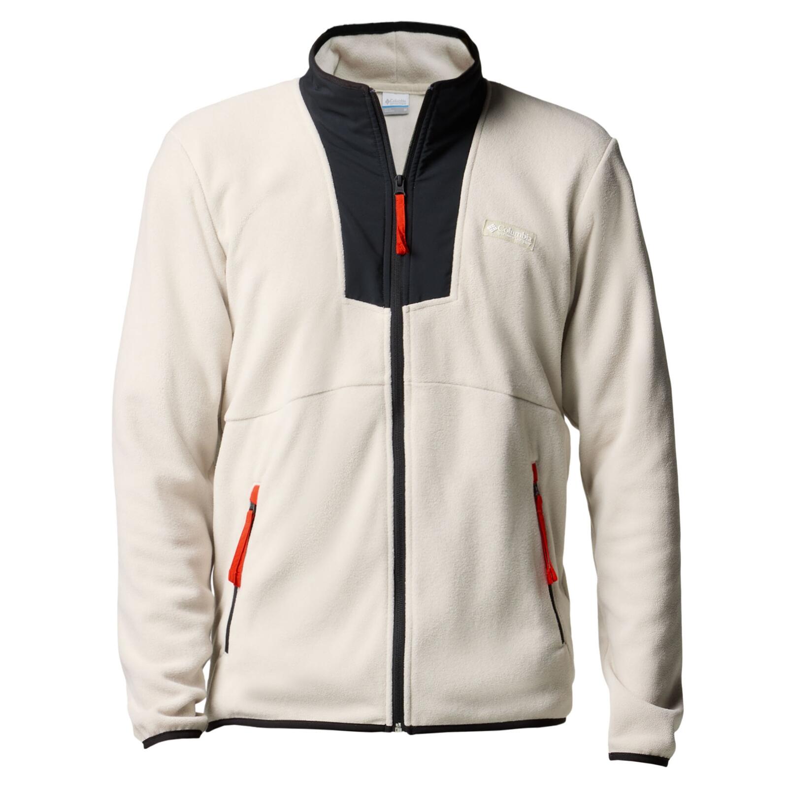 Columbia - Sweat-shirt Sequoia Grove™ Full Zip Fleece Homme Beige - Polaire - Blanc - Decathlon