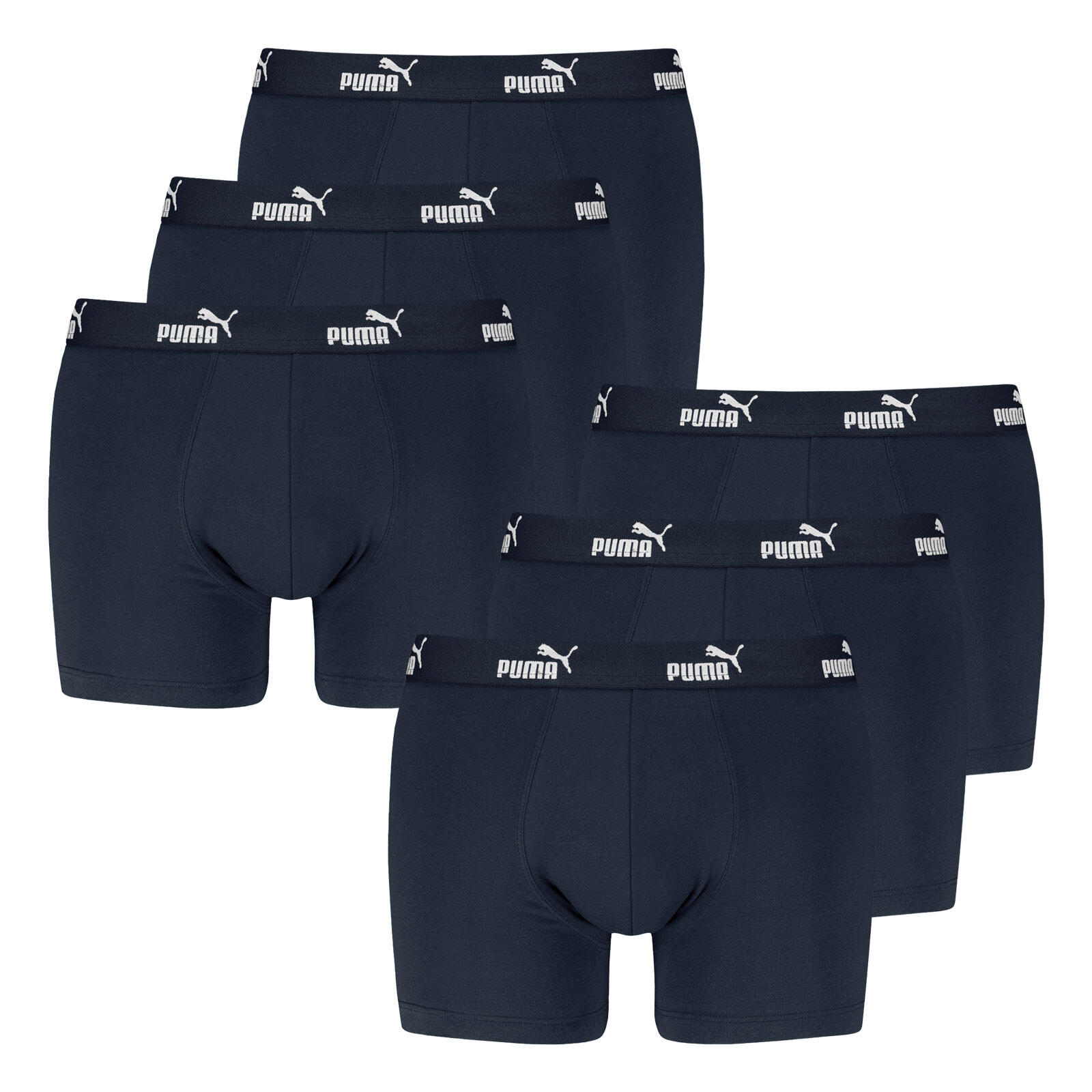 PUMA Unterhosen Shorts Boxer 6er Pack Herren - Everyday Cotton Stretch