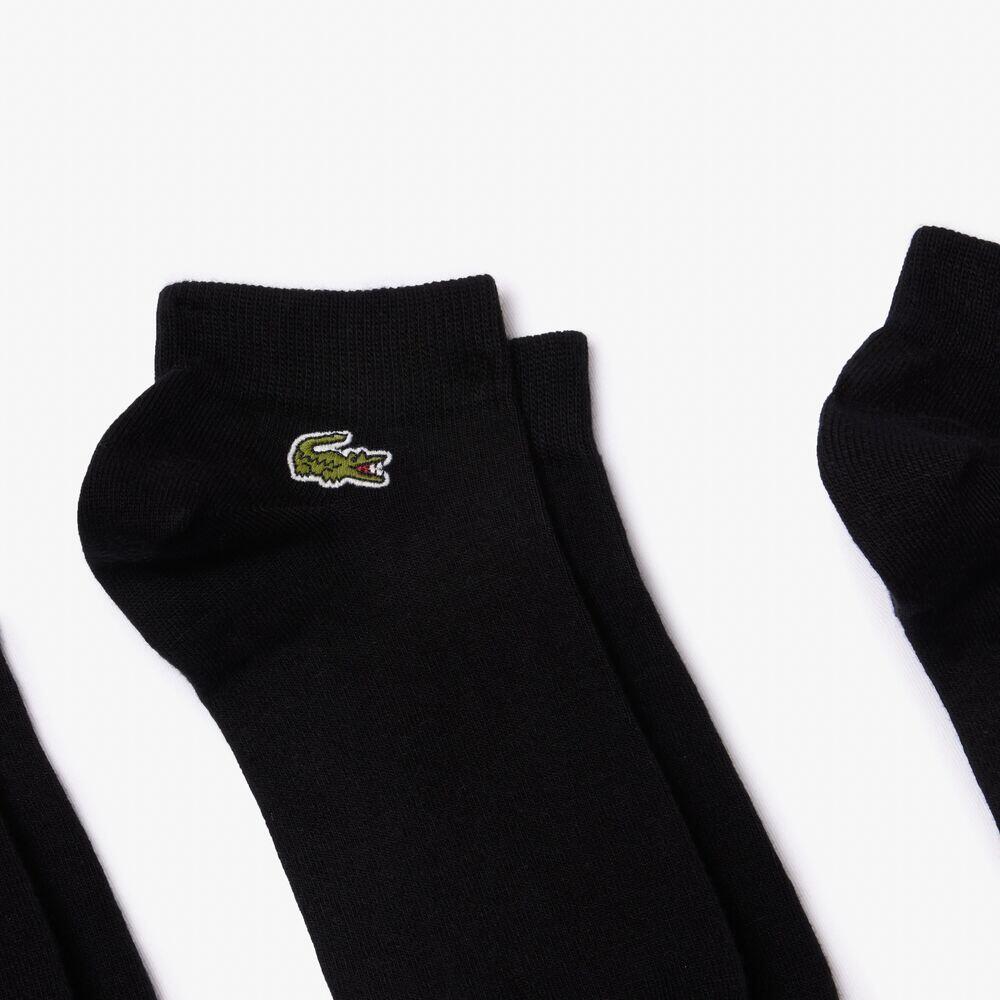 Calzini Lacoste Corti Nero (Pacchetto x3) 2/5
