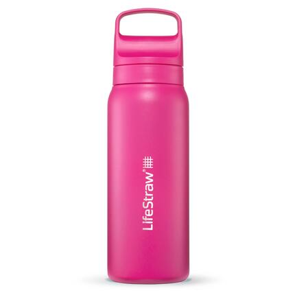 Lifestraw Go 2.0 Waterfles met Filter - Roestvrijstaal - 700ml - Laguna Blauw